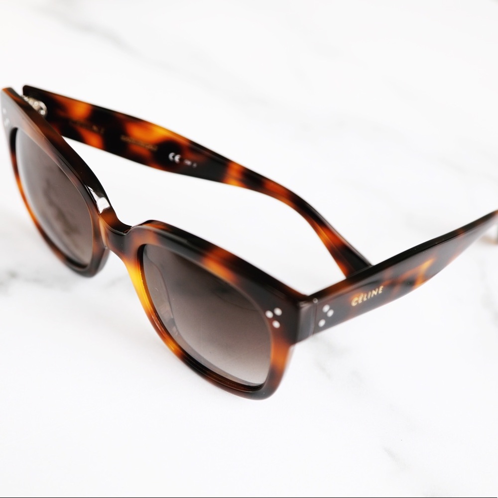 Celine Audrey Tortoise Sunglasses - Picture 7 of 7